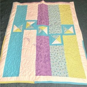 Colorful Patchwork Baby Quilt
